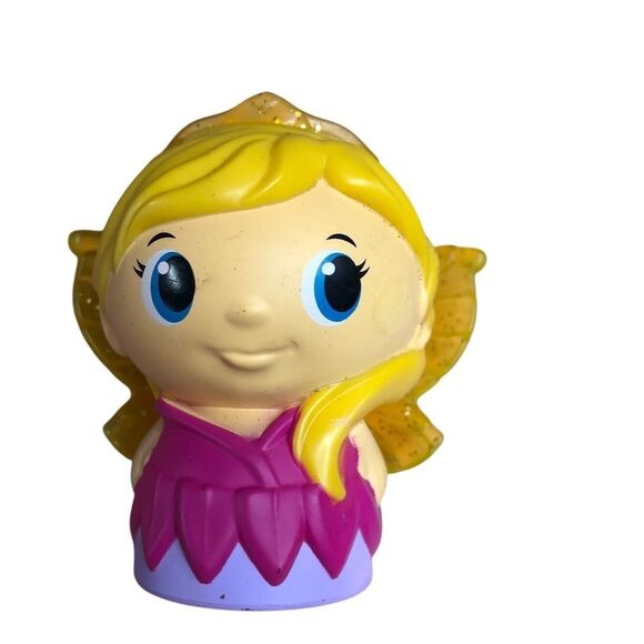 Mega Bloks Lil' Princess Fairy Figure Blonde Hair with Wings - Picture 1 of 3